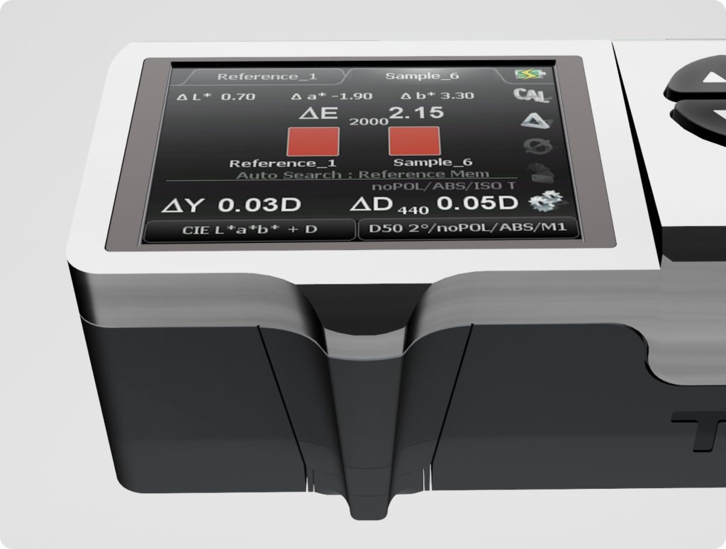 TECHKON SpectroDens device interface for color quality control
