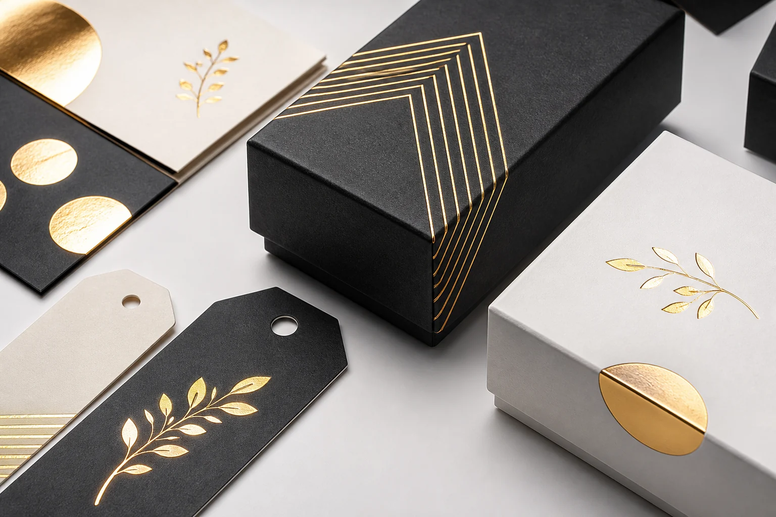 Foil printed premium packaging details